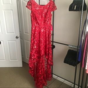 Eliza J Red Gown